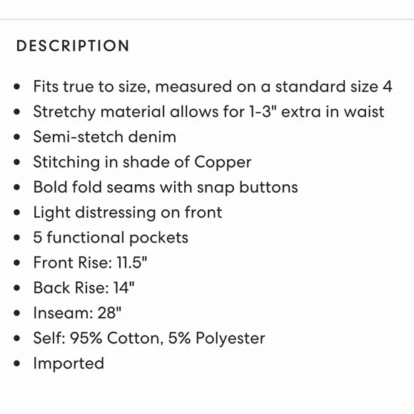 Special A straight jeans size 5 - Picture 9 of 9